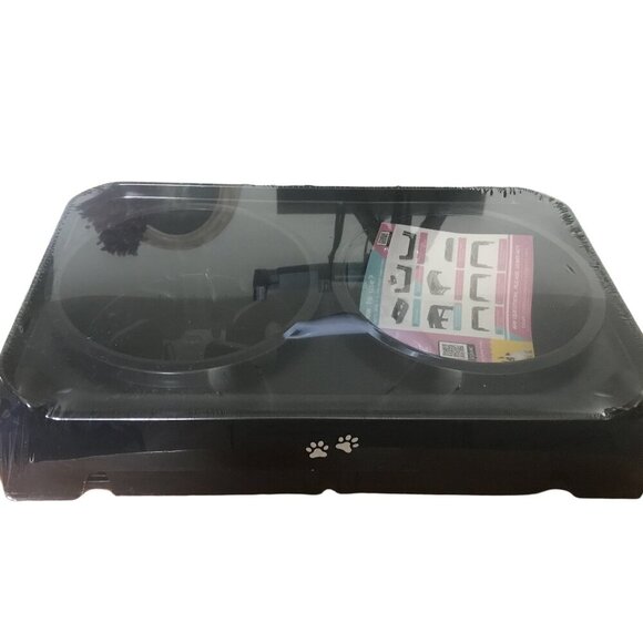 Adjustable Elevated Slow Feeder Dog Bowl Stand 4 Heights - Picture 8 of 8